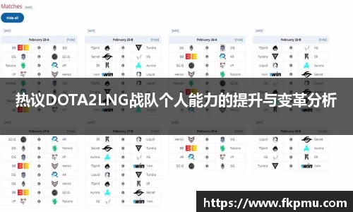 热议DOTA2LNG战队个人能力的提升与变革分析